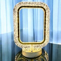Big Crystal Touch Lamp With 3 Flashing Modes (Size: 25cm) ✨