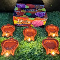 New Leaf Design Water Sensor Diya (10 Piece Box)
