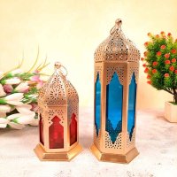 Set Of Small & Big Size Mandir Lantern (1pc Big + 1pc Small)