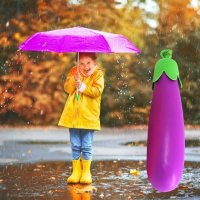 Mini Foldable Brinjal / Eggplant Umbrella