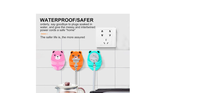 Cute Bear Plug Hook Wall Hooks image 5